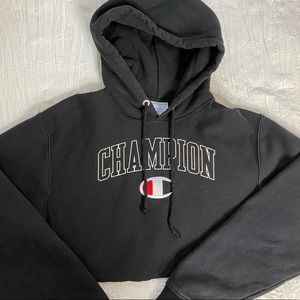Cropped champion hoodie